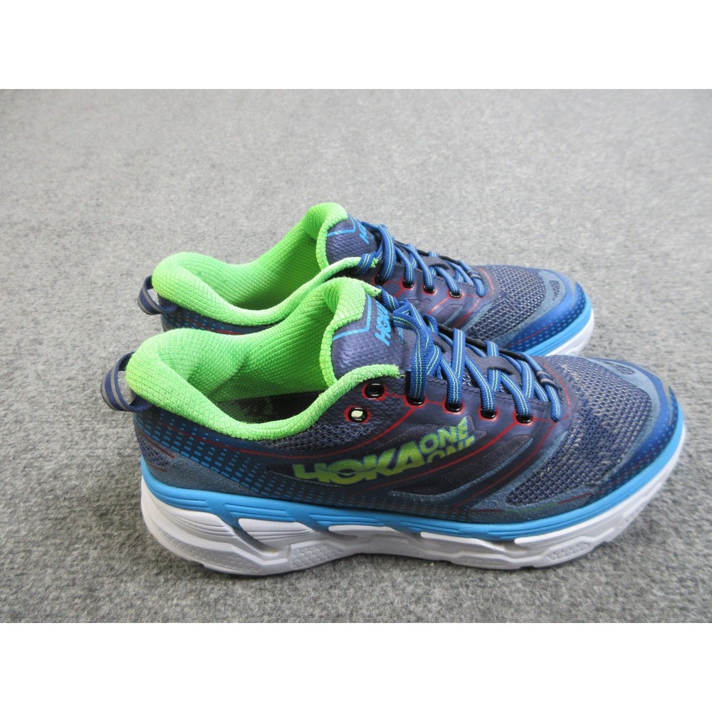Hoka One One Running Shoes Mens Size 9‎ Blue Green Conquest 3 All Night 1009642
